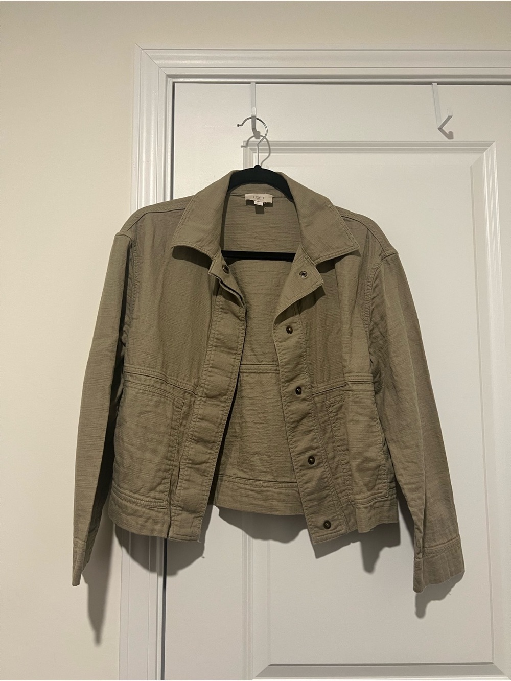 LOFT Olive Green Jean Jacket